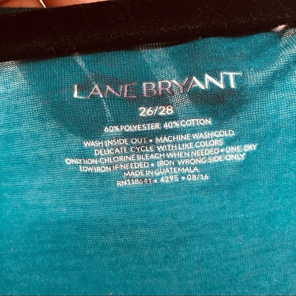 Lane Bryant women’s turquoise‎ burn out with pocket Size 26/28 - Picture 13 of 13